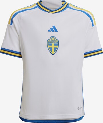 ADIDAS PERFORMANCE - Camiseta funcional 'Sweden 22 Away' en blanco: frente