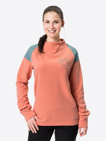 VAUDE Athletic Sweatshirt 'Cyclist' in Orange: front