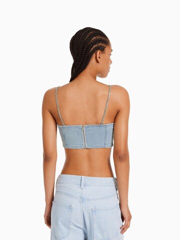 Bershka Top in Blauw