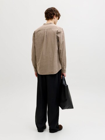 JACK & JONES Regular fit Overhemd 'JJESummer' in Bruin