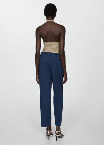 MANGO Regular Trousers 'Indie' in Blue