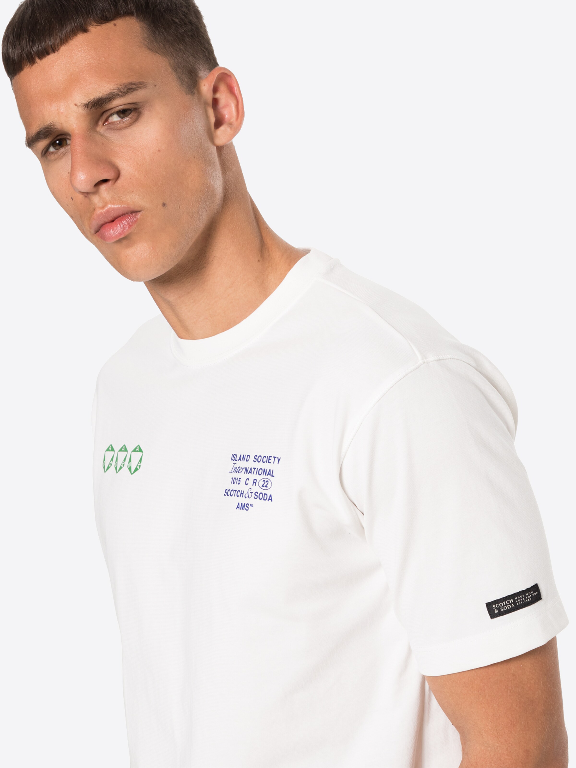 T-shirts et polos T-Shirt SCOTCH & SODA en Blanc 