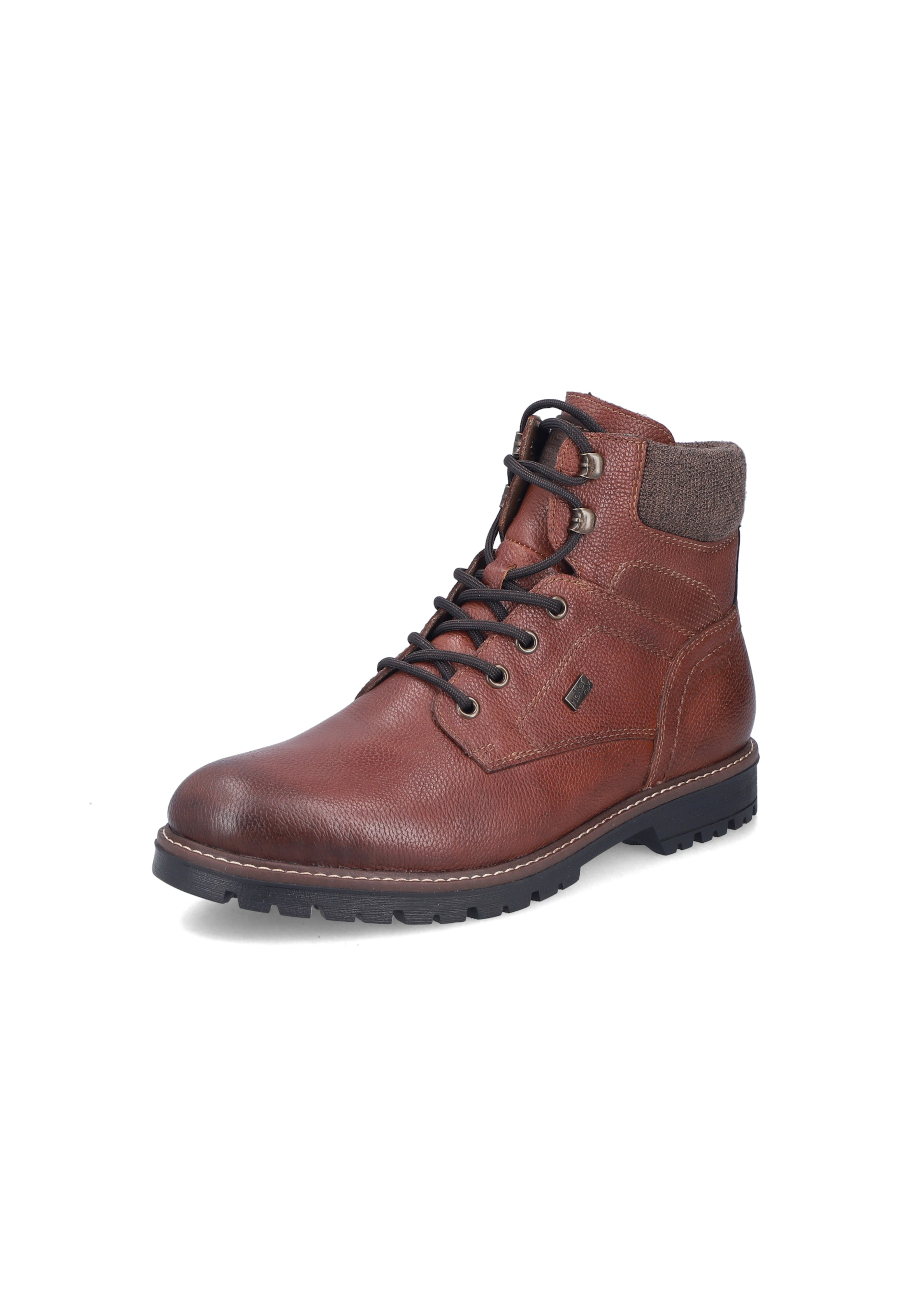 Bottines à lacets Rieker en marron : devant