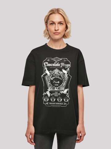 T-shirt 'Harry Potter Chocolate Frogs' F4NT4STIC en noir : devant