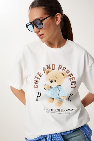 Happiness İstanbul Тениска в бяло