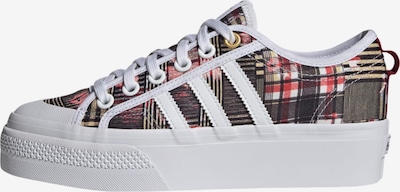 Sneaker low 'Nizza' ADIDAS ORIGINALS pe bej / ombră / roșu pastel / alb, Vizualizare produs