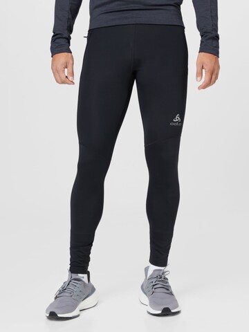 ODLO Skinny Sports trousers 'ZEROWEIGHT' in Black: front