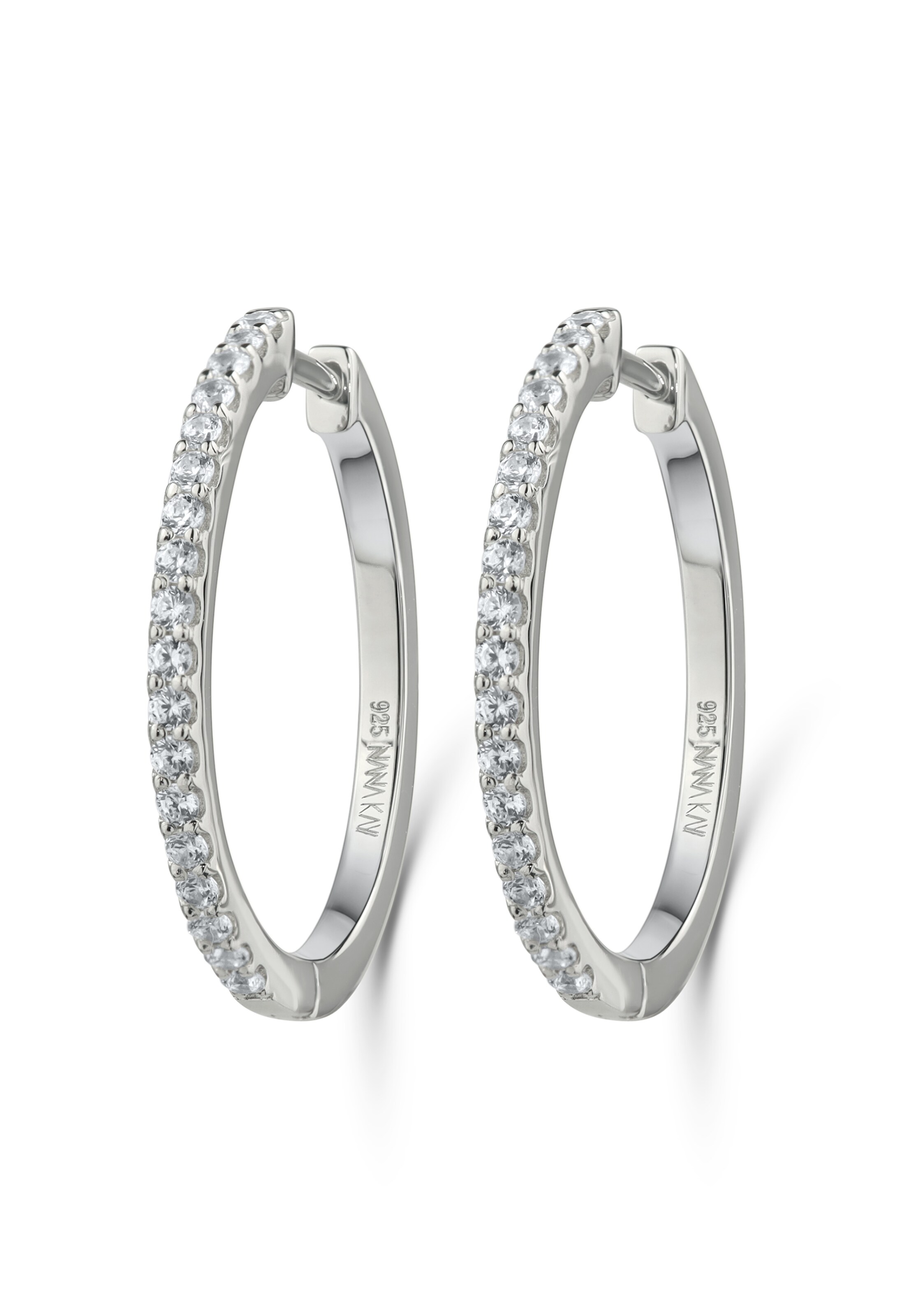 Nana Kay Earrings in Silver: front