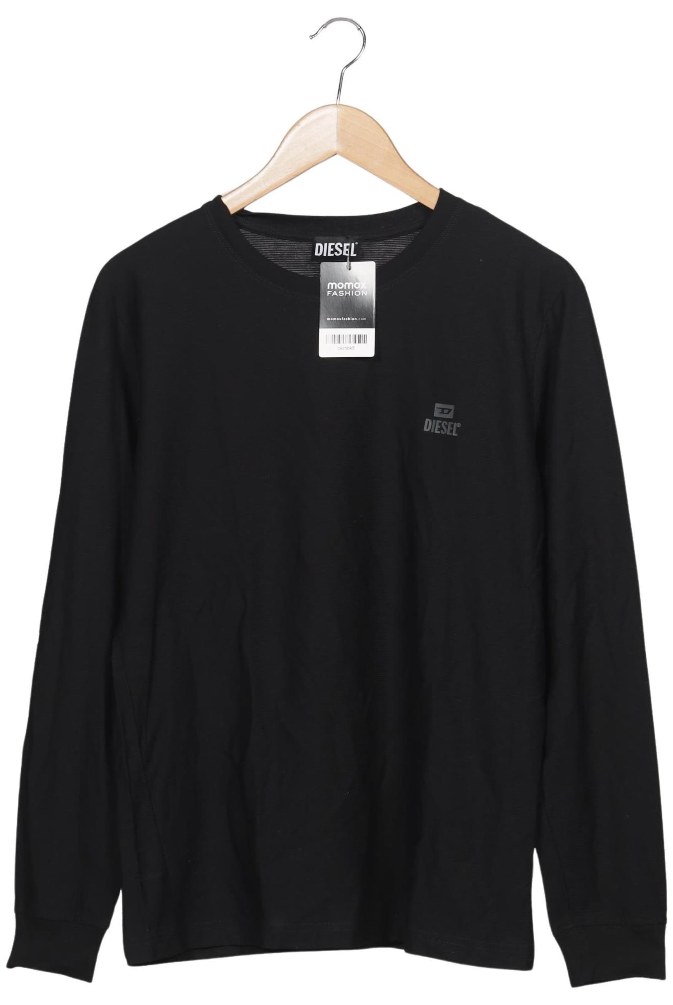 DIESEL Langarmshirt L in Schwarz: Vorderseite