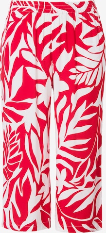 raudona Ulla Popken Plačios klešnės Kelnės: priekis