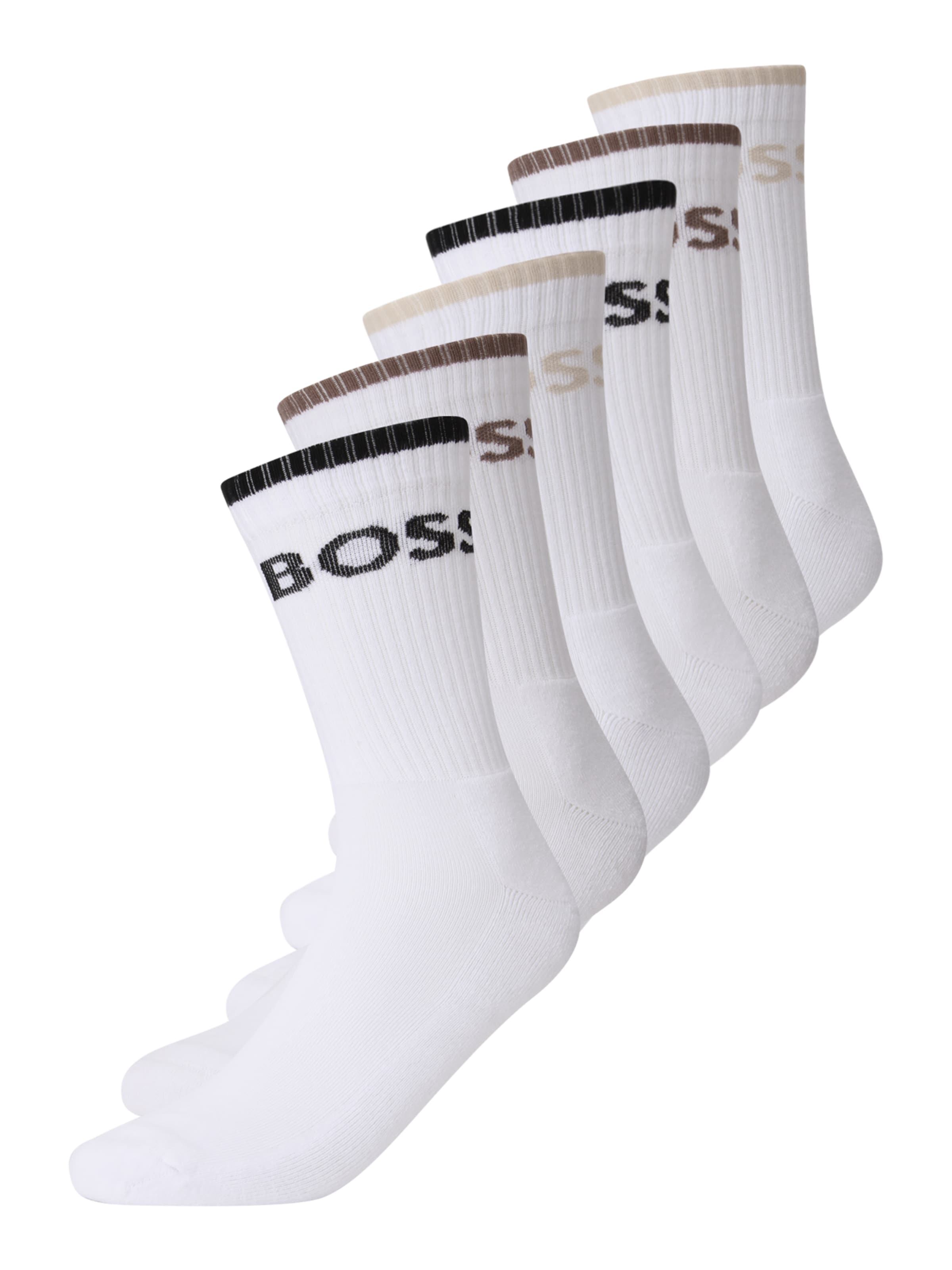 BOSS Socks in White: front