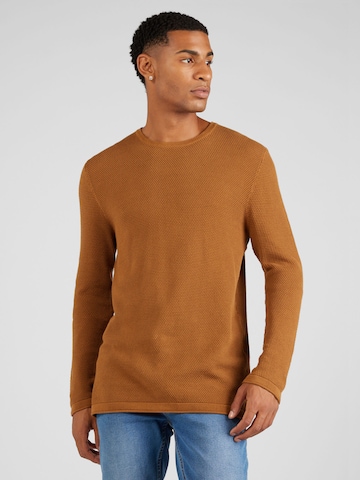 Only & Sons Regular fit Sweater 'PANTER' in Brown: front