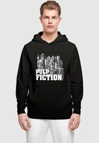 Merchcode Sweatshirt 'Pulp Fiction - Cast' in Schwarz: Vorderseite