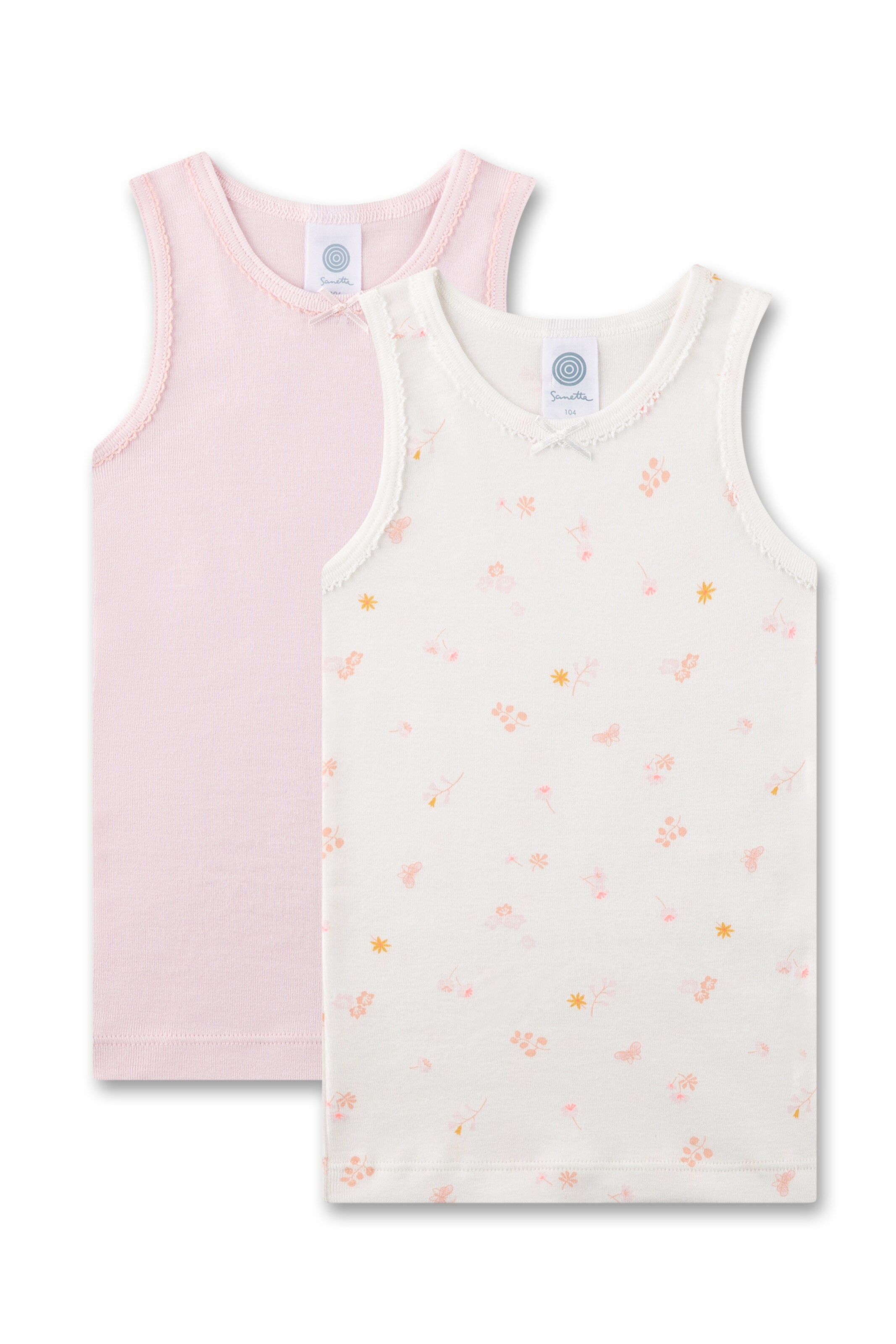 Maglietta intima di Sanetta in beige: frontale