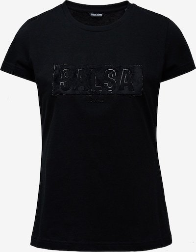 Salsa Jeans T-shirt in schwarz, Produktansicht