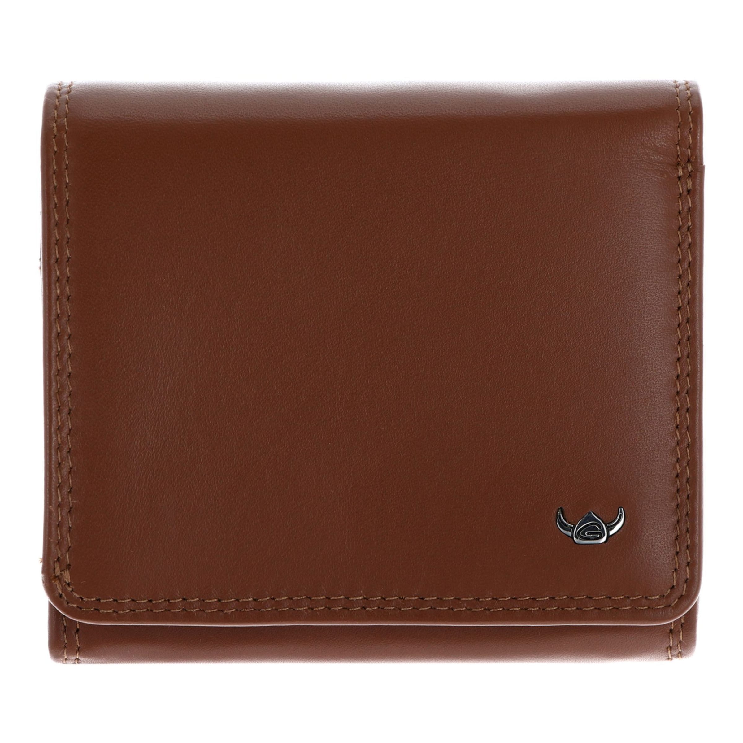 Porte-monnaies 'Polo' GOLDEN HEAD en marron : devant