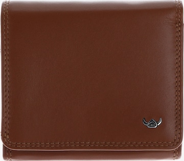 Porte-monnaies 'Polo' GOLDEN HEAD en marron : devant