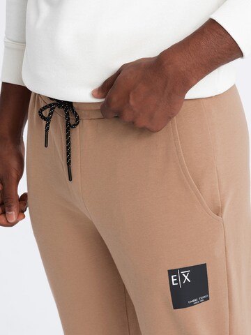 Coupe slim Pantalon 'Eximio' Ombre en beige