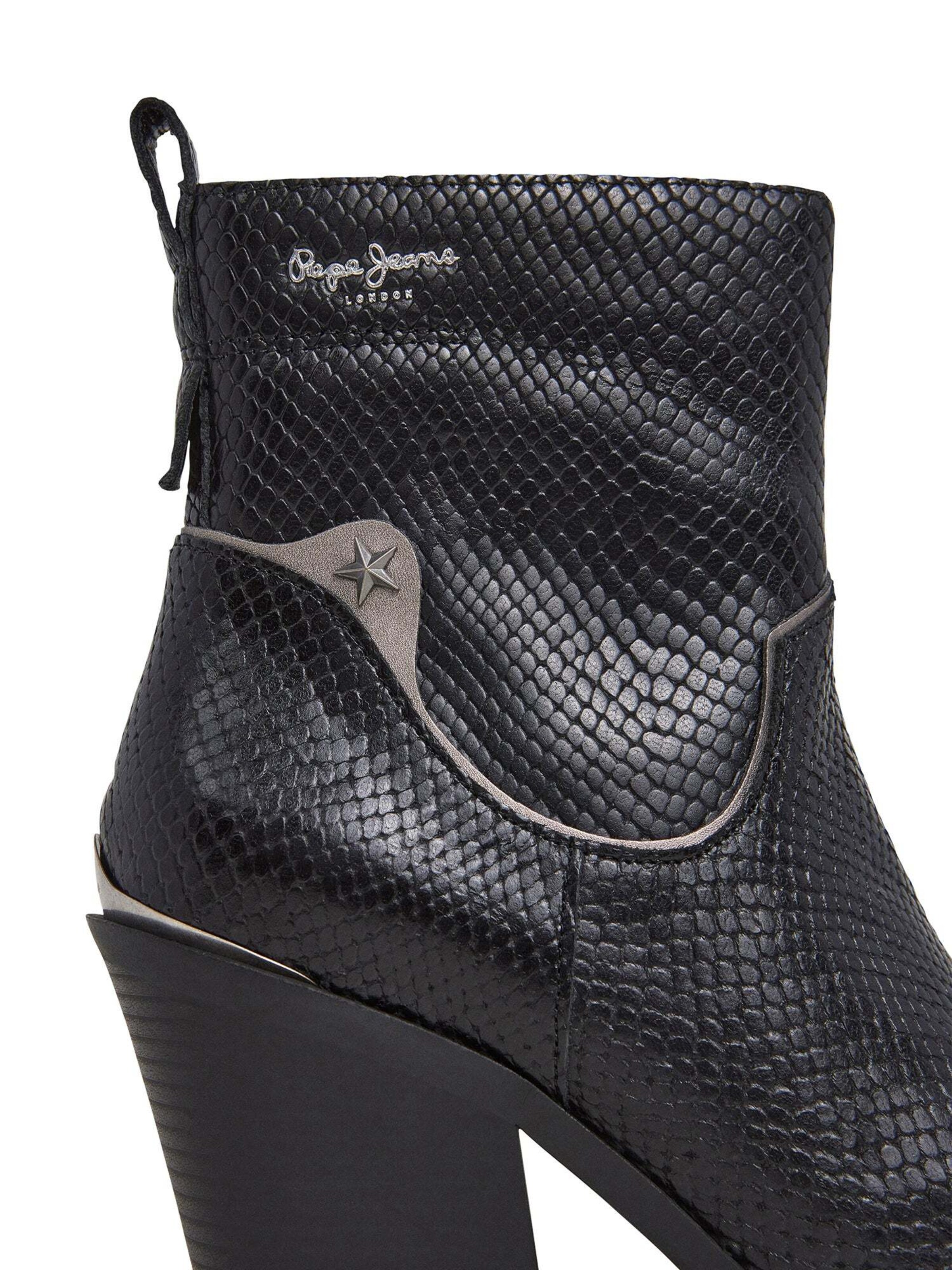 Bottines ' GINA SNAKE W ' Pepe Jeans en noir