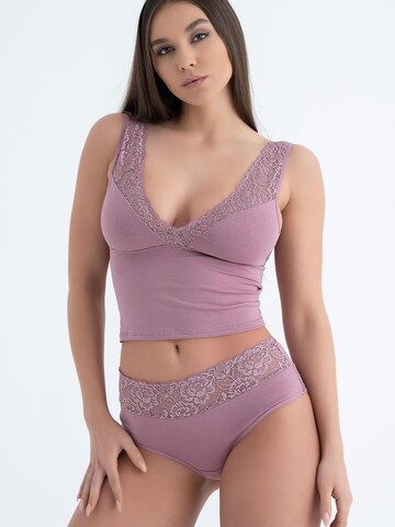 Evoni Bustier Wäsche-Sets 'mit Spitze' in Pink