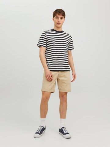 JACK & JONES regular Lærredsbukser 'JPSTDave' i beige