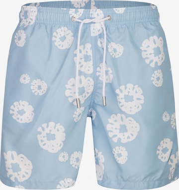 19V69 ITALIA Badeshorts 'Siro Puffy' in Blau: Vorderseite