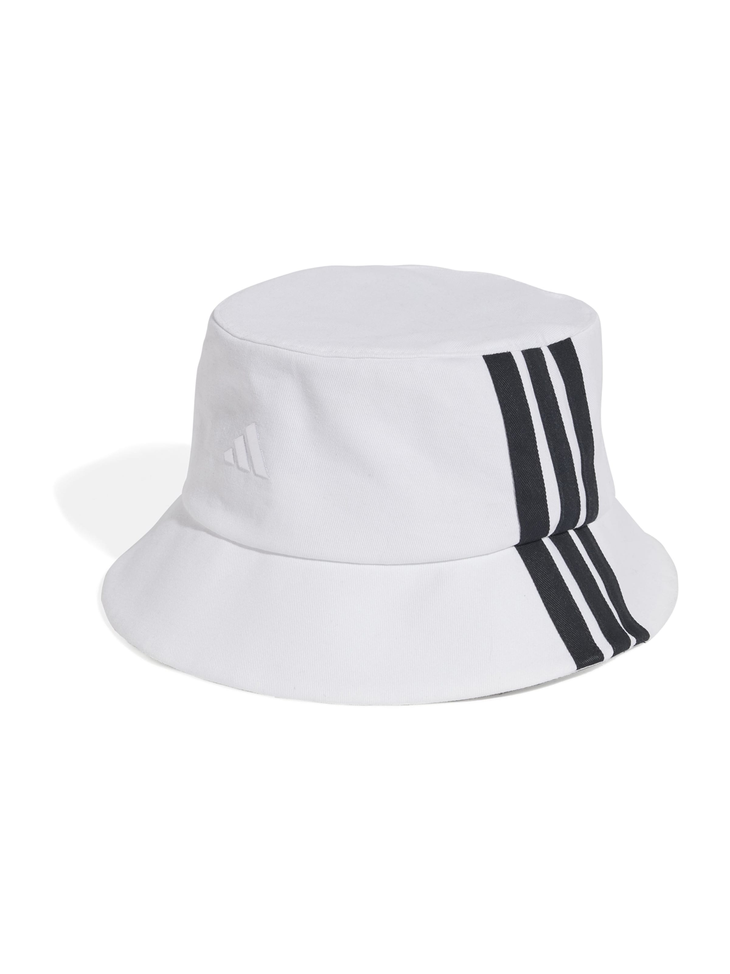 ADIDAS PERFORMANCE Sporthut '3-Stripes Bucket' in Weiß: Vorderseite