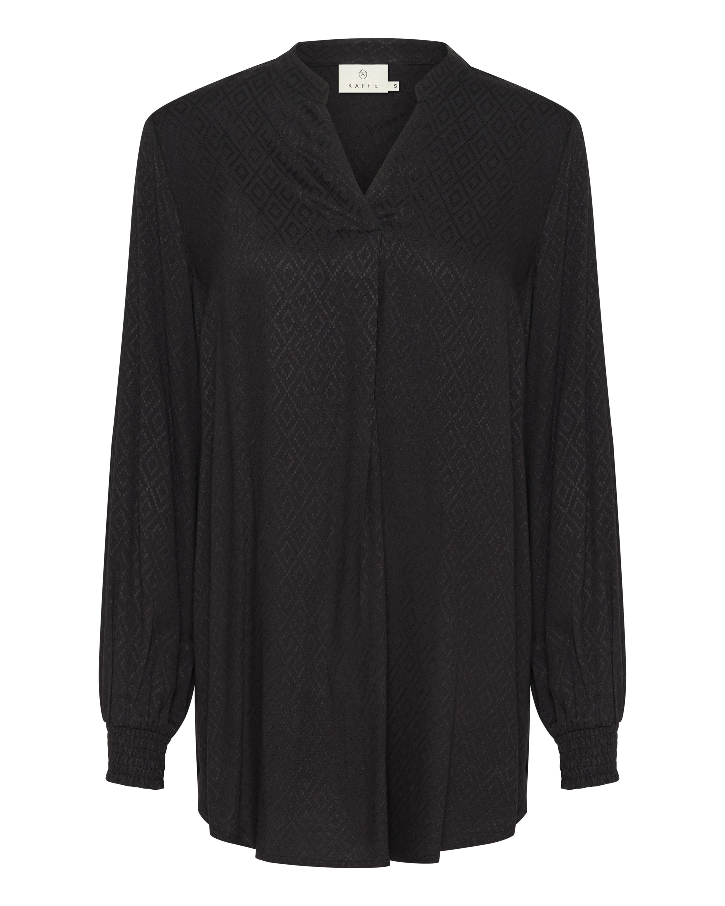 Kaffe Tunika 'Carla' in Schwarz: Vorderseite