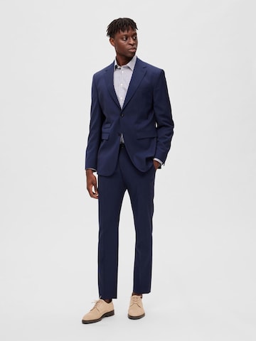 SELECTED HOMME Regular fit Colbert in Blauw