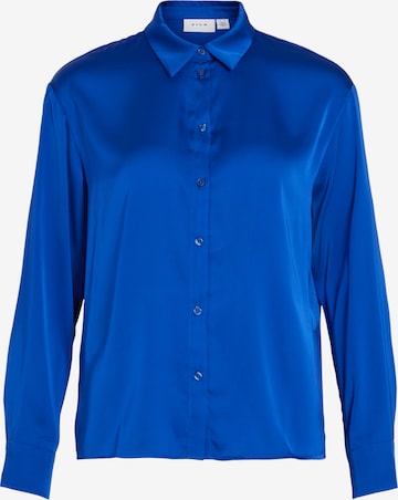 VILA Blouse 'Clair' in Blauw: voorkant