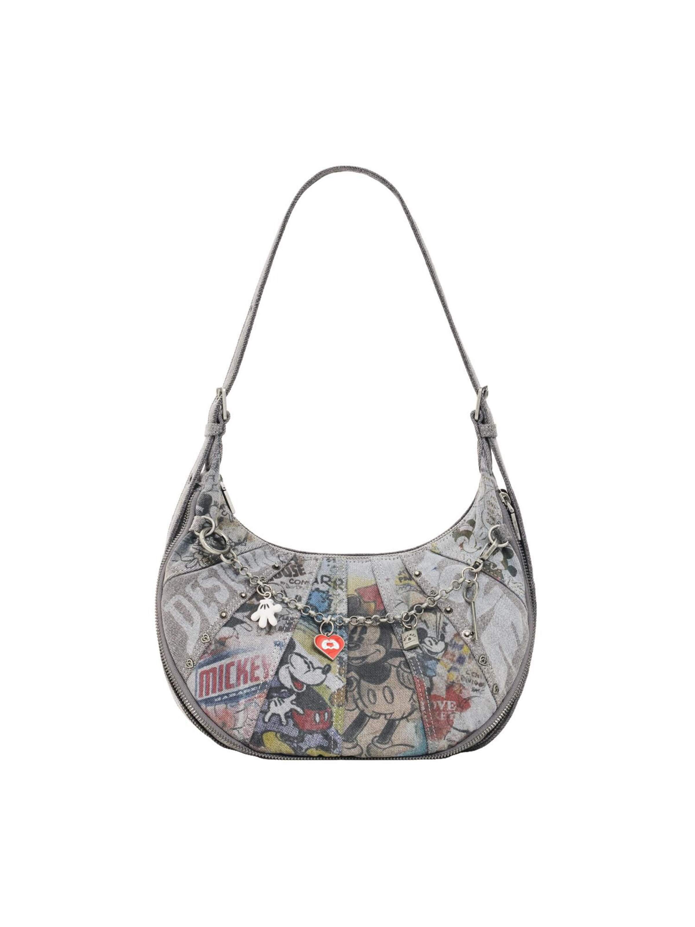 Desigual Schoudertas 'Disney™' in Zwart: voorkant