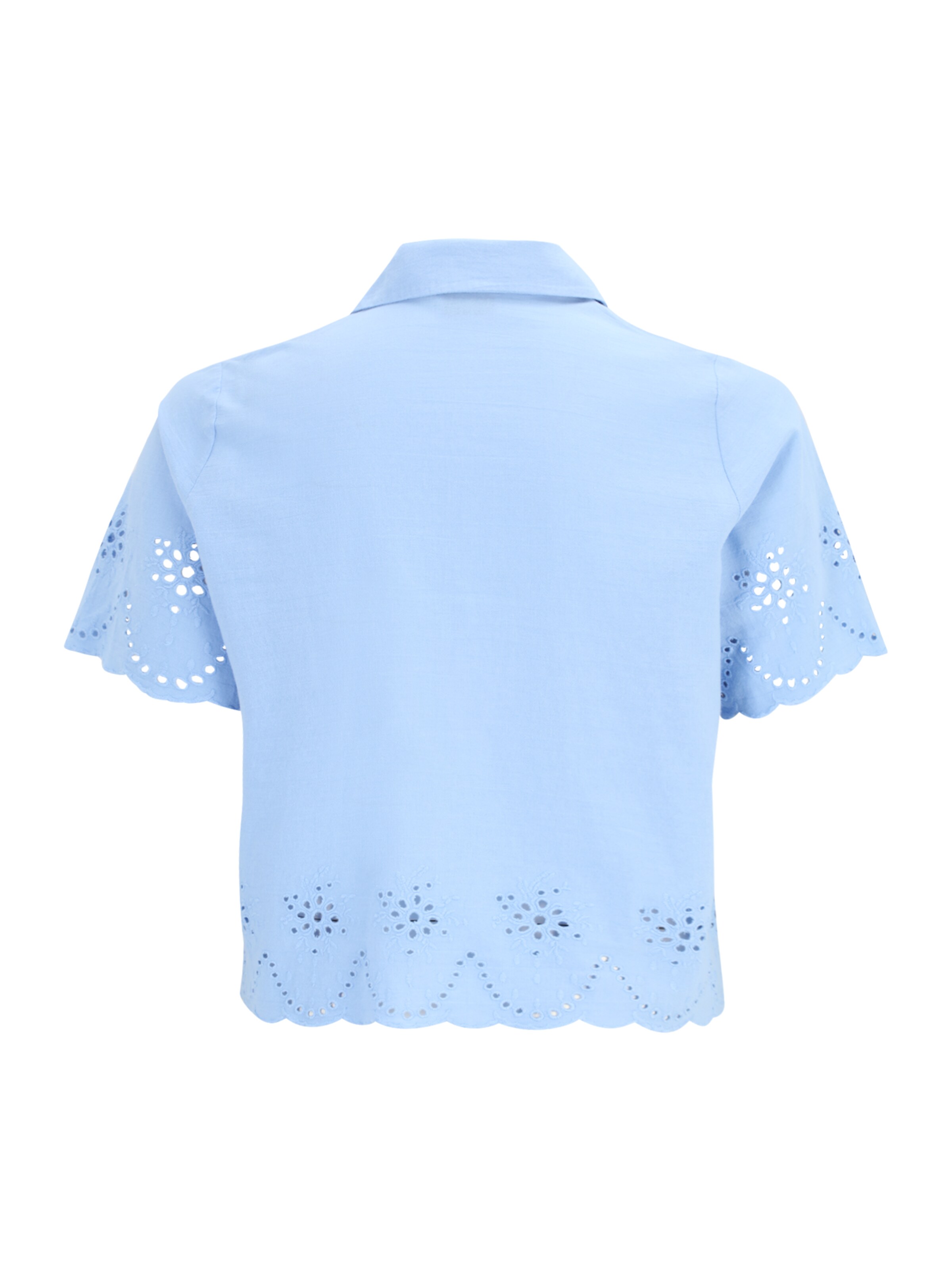PIECES Curve Bluse 'PCALMINA' in Blau