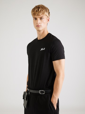 Karl Lagerfeld T-Shirt in Schwarz: Vorderseite