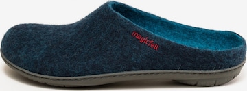 MagicFelt Slippers 'Filzpantoffel Magicfelt 736' in Green: front