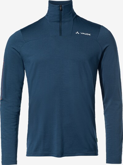 VAUDE Functioneel shirt 'Monviso' in de kleur Donkerblauw / Wit, Productweergave