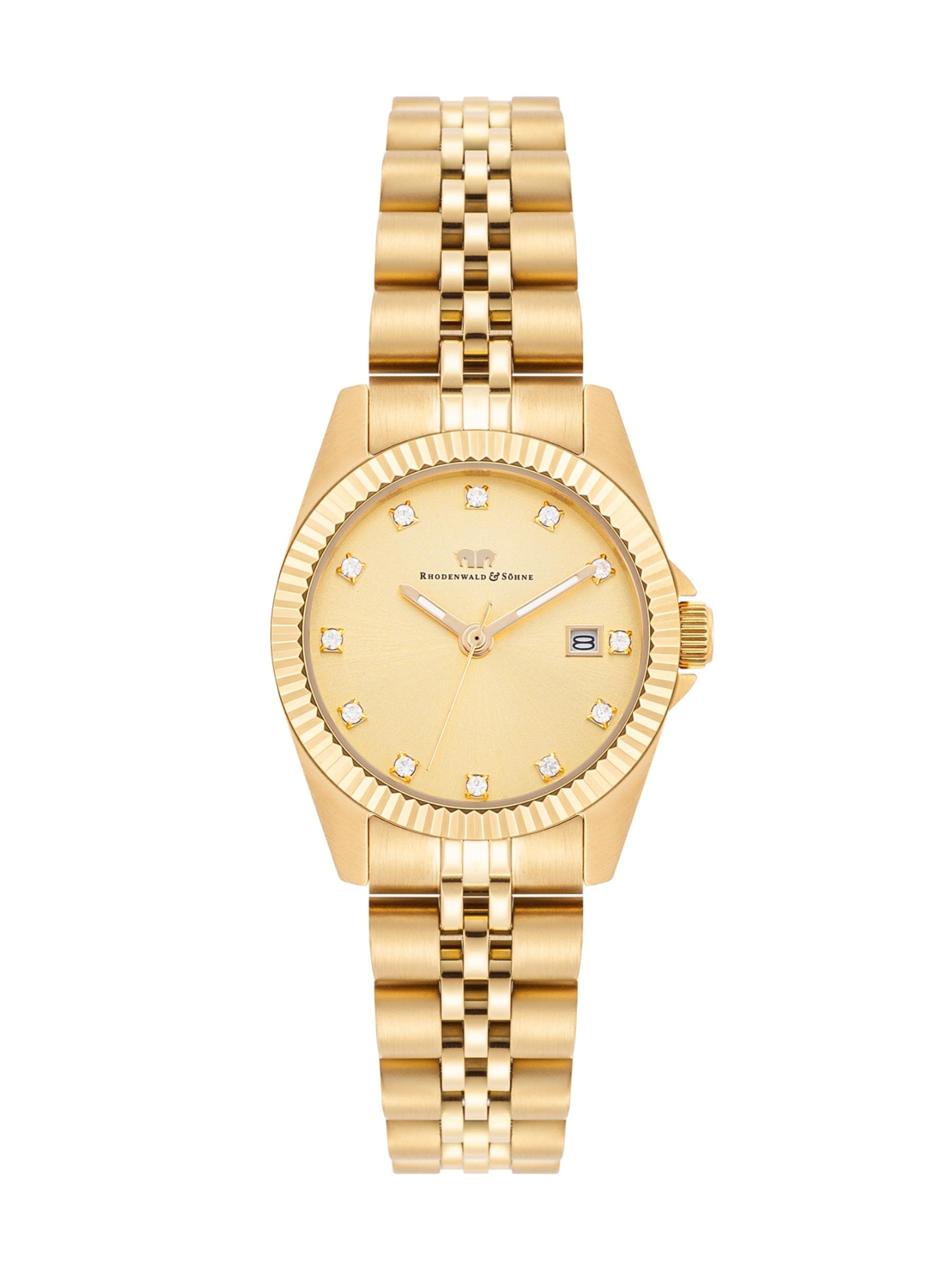 Rhodenwald & Söhne Analog watch in Gold: front