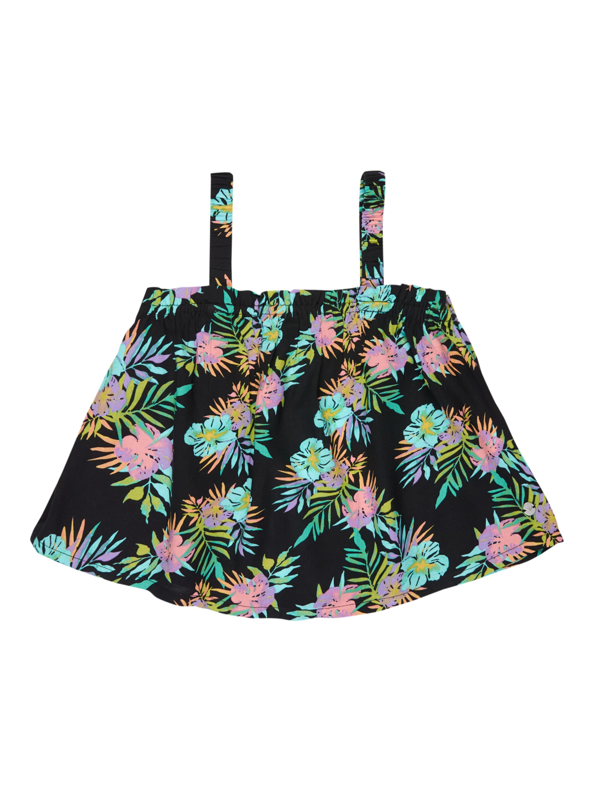 ROXY Top 'Tropical Swing' in Black: front