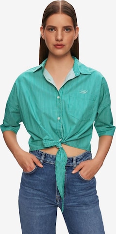 LTB Jeans Shirt in Groen: voorkant