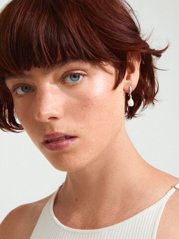 Boucles d'oreilles 'Jasmin' Pilgrim en argent : devant