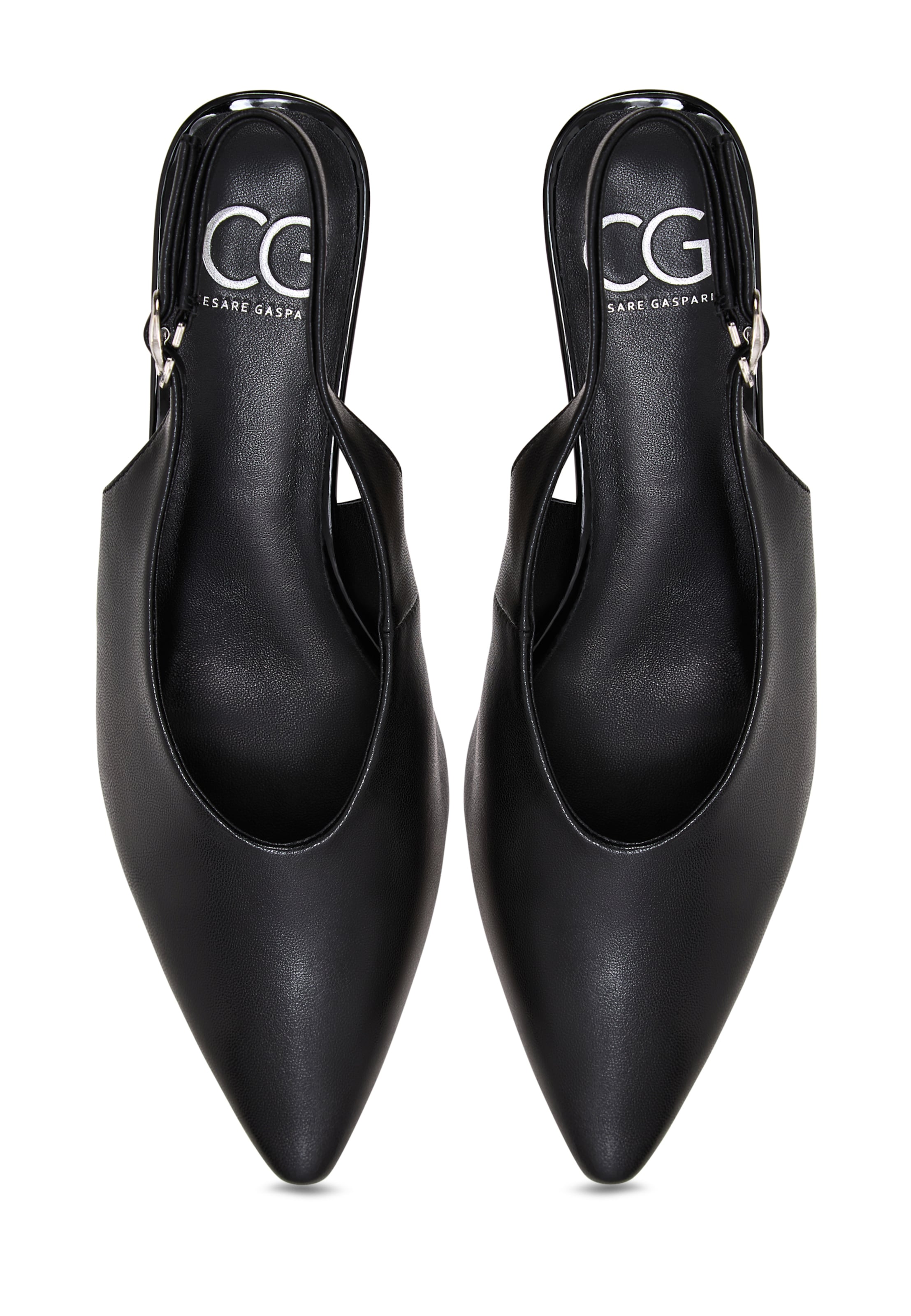 CESARE GASPARI Slingback pumps in Black