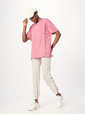 ADIDAS PERFORMANCE - Camisa funcionais 'Essentials' em rosa