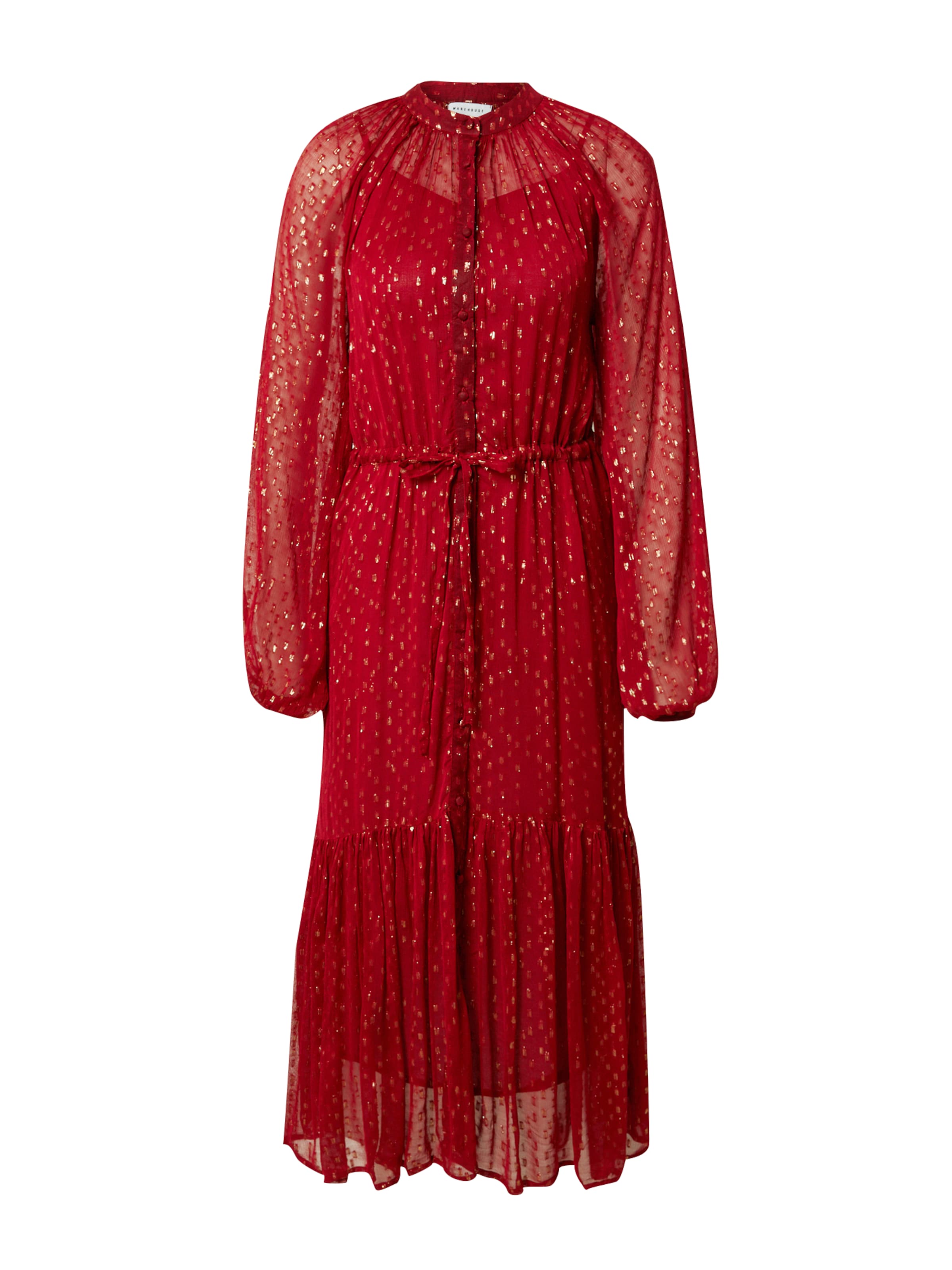 Warehouse Μπλουζοφόρεμα σε κόκκινο: μπροστά