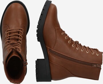 Bianco Lace-Up Ankle Boots 'CLAIRE' in Brown