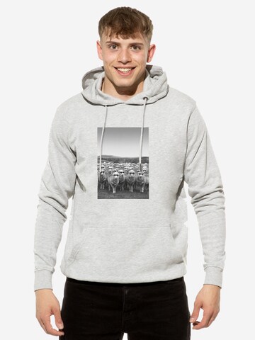 Cotton Prime Sweatshirt 'Schafe Mit Sonnenbrille' in Grijs: voorkant
