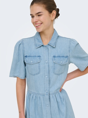 ONLY Shirt dress 'ONLEVELINE' in Blue
