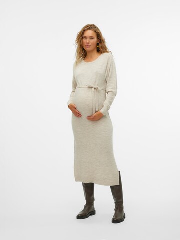 Vero Moda MaternityPletena haljina 'VMMLEFILE' - bež boja: prednji dio