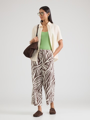 s.Oliver BLACK LABEL Wide leg Trousers in Brown