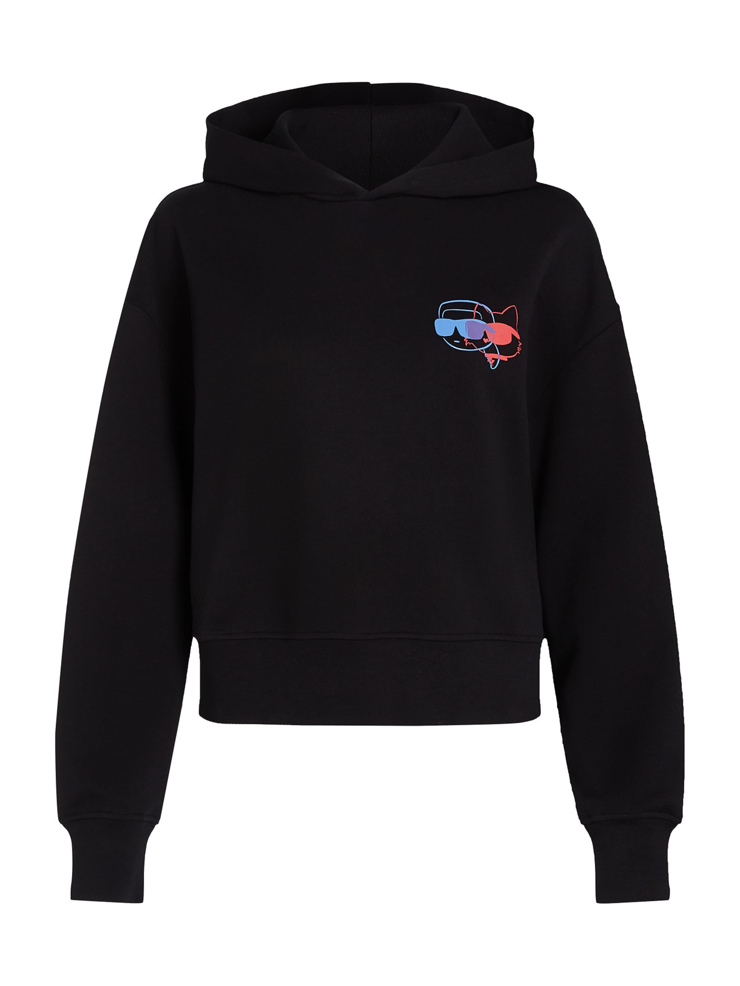 Karl Lagerfeld Dressipluus, värv must: eest vaates