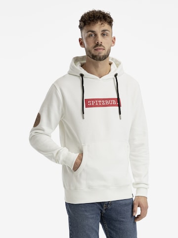 SPITZBUB Sweatshirt in White: front