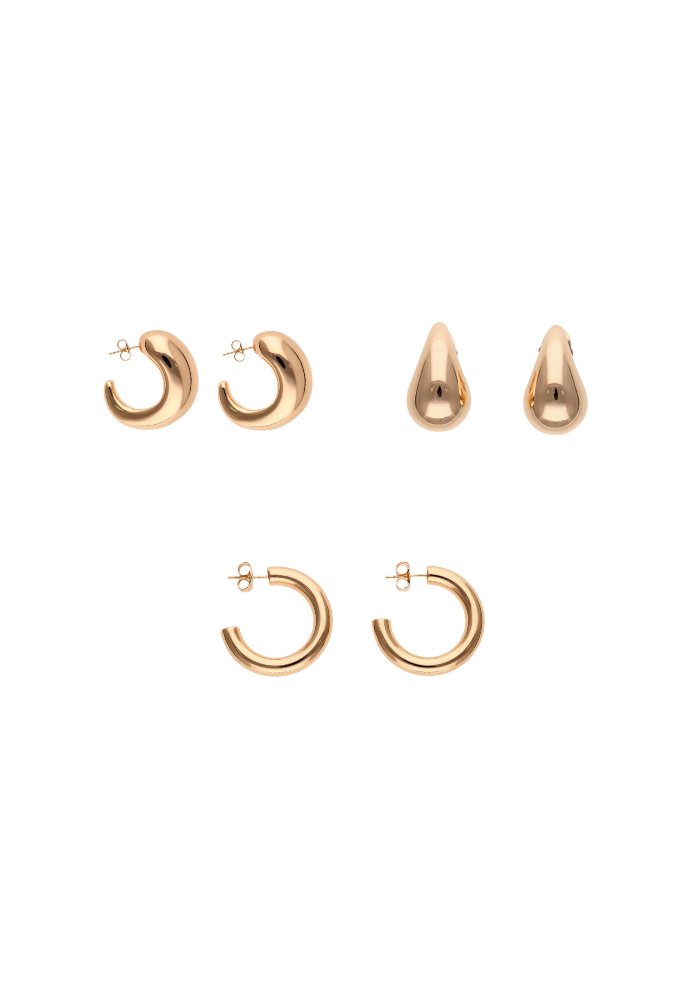 faina Earrings in Gold: front